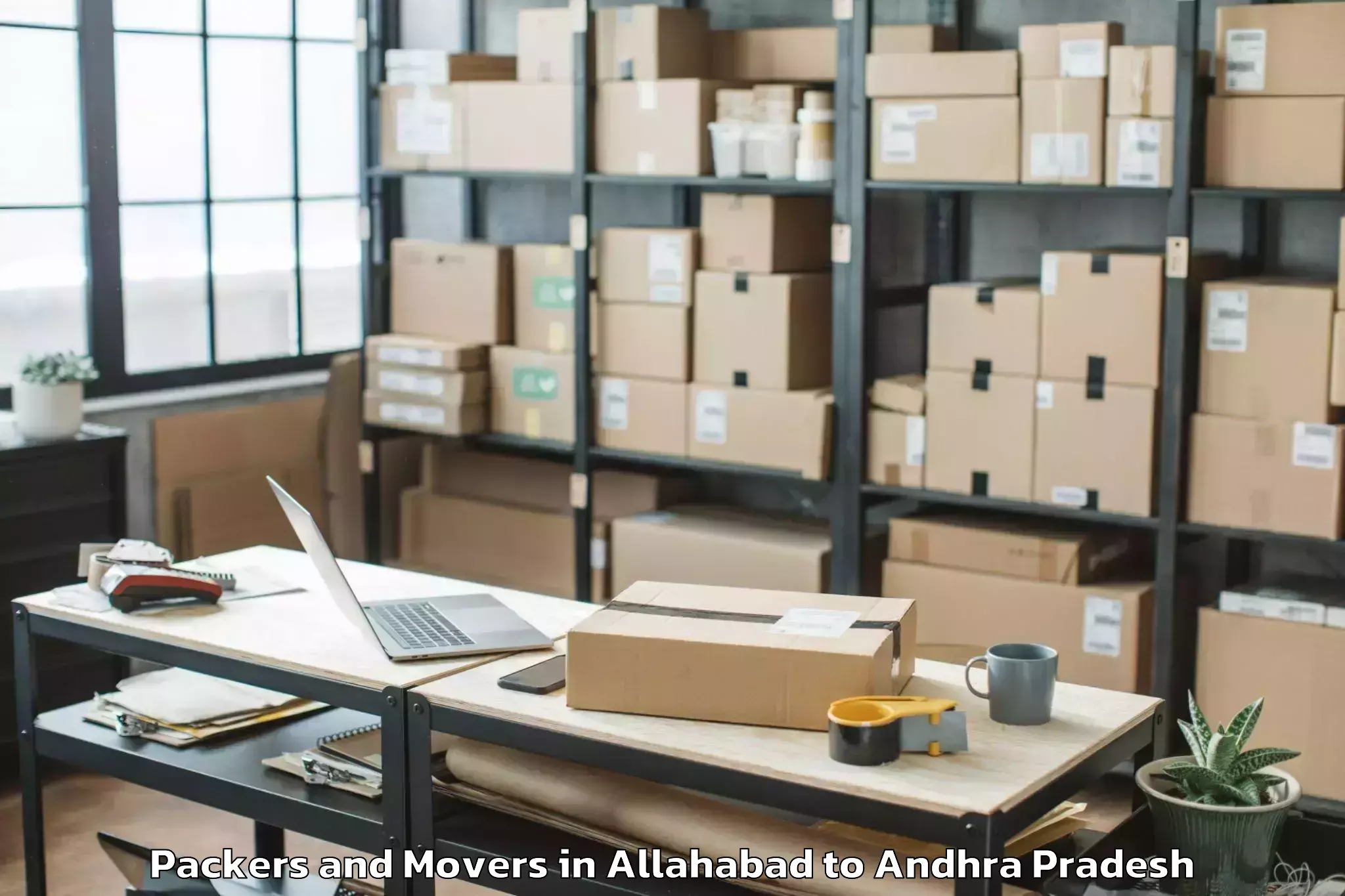 Affordable Allahabad to Kolanukonda Packers And Movers